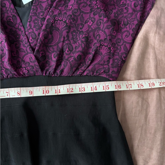 Nicole Purple and Black Mini Dress - Picture 6 of 6